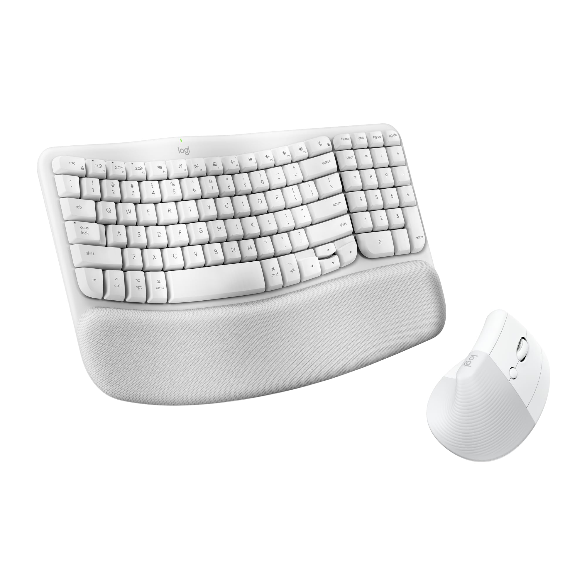 Amazon.com: Logitech Wave Keys for Mac + Lift Vertical Mouse for